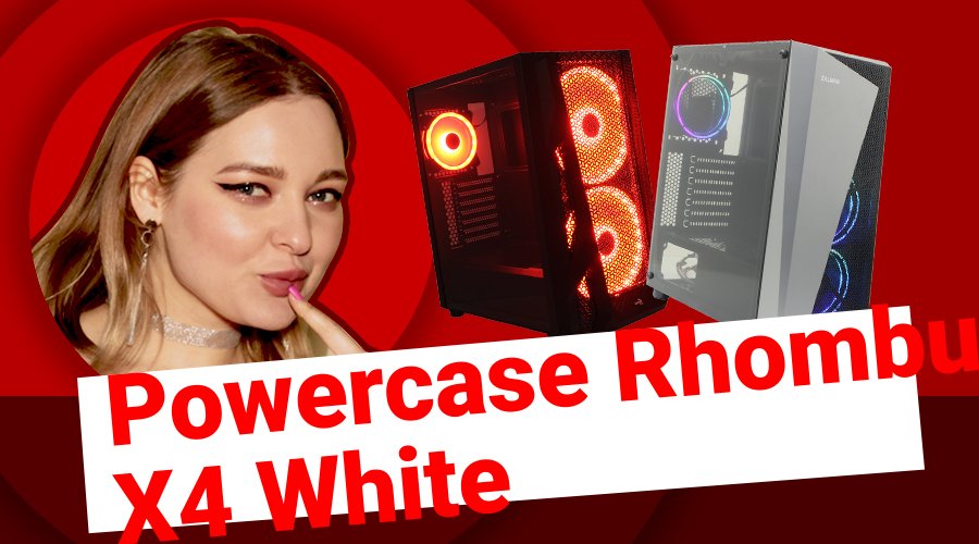 НИКС Компьютерный Супермаркет: видео про Корпус Powercase Rhombus X4 White без БП с окном