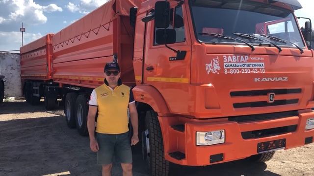 КАМАЗ 65115 сельхозник с прицепом. Отзыв нашего покупателя из г. Чебоксары от 17.05.2021 г.