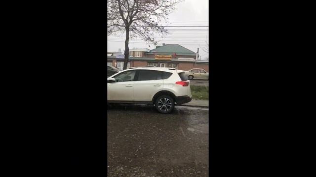 Погода! Снег в Анапе