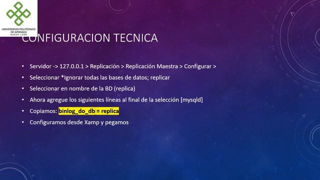 Cómo crear replica en phpMyAdmin