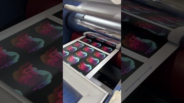 Процесс нанесения ламинации - типография EnjoyPrint