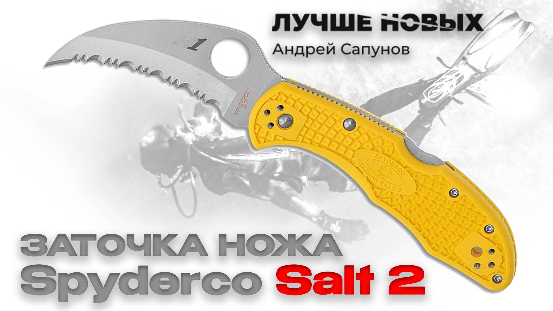 Исправить ОСТРИЕ НОЖА Spyderco Pacific Salt 2