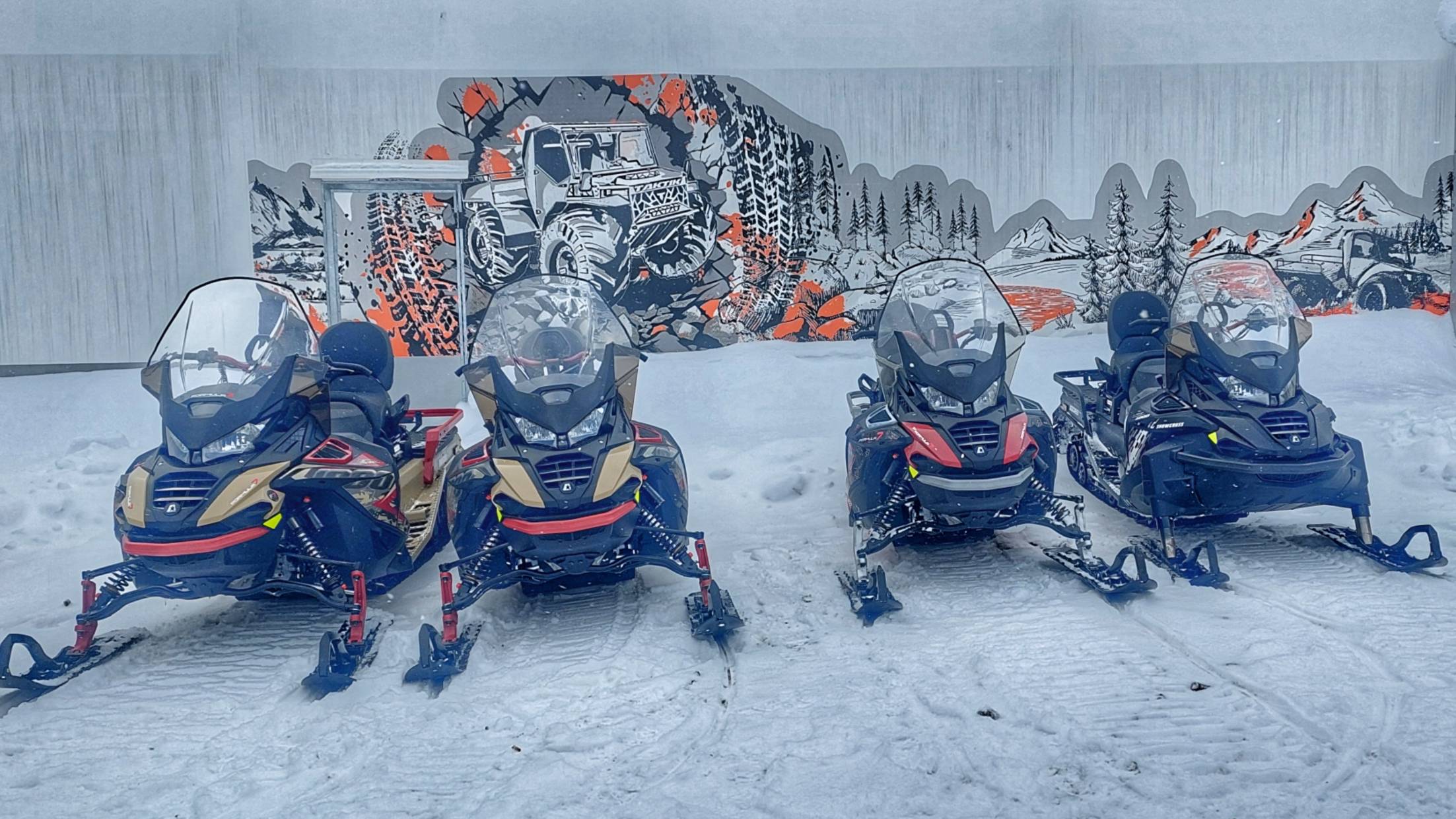 ТЕСТ ДРАЙВ  снегоходов  AODES SNOWCROSS  декабрь 2024