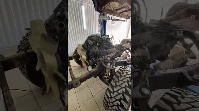 Снимаем кузов с рамы Toyota Land Cruiser 100 и антикорим
