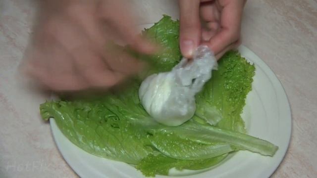 Poached Eggs In Cling Film