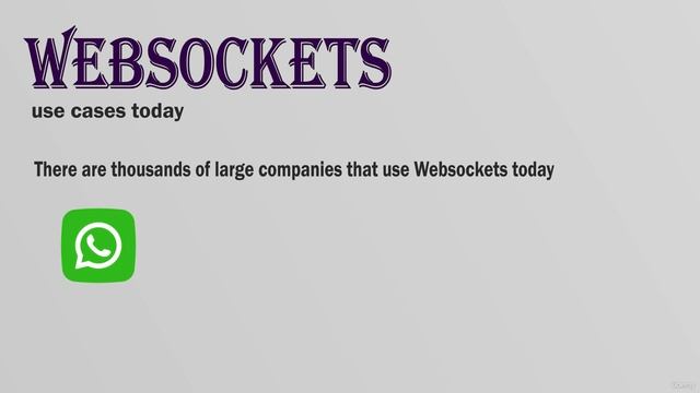 015. WebSockets - use cases