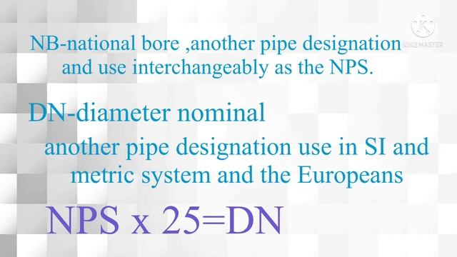 NOMINAL PIPE SIZE ,DIAMETER NOMINAL AND PIPE SCHEDULE IN PIPING