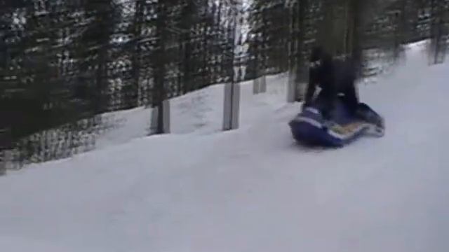 Пухтолова гора. Катаемся на санках Rocket Sled