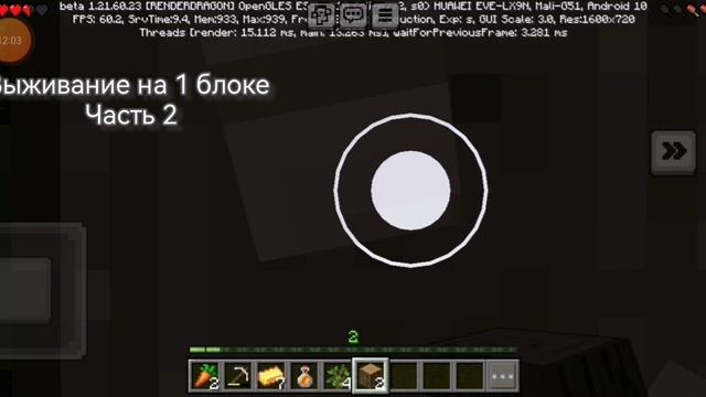 выживание на 1 блоке часть 2