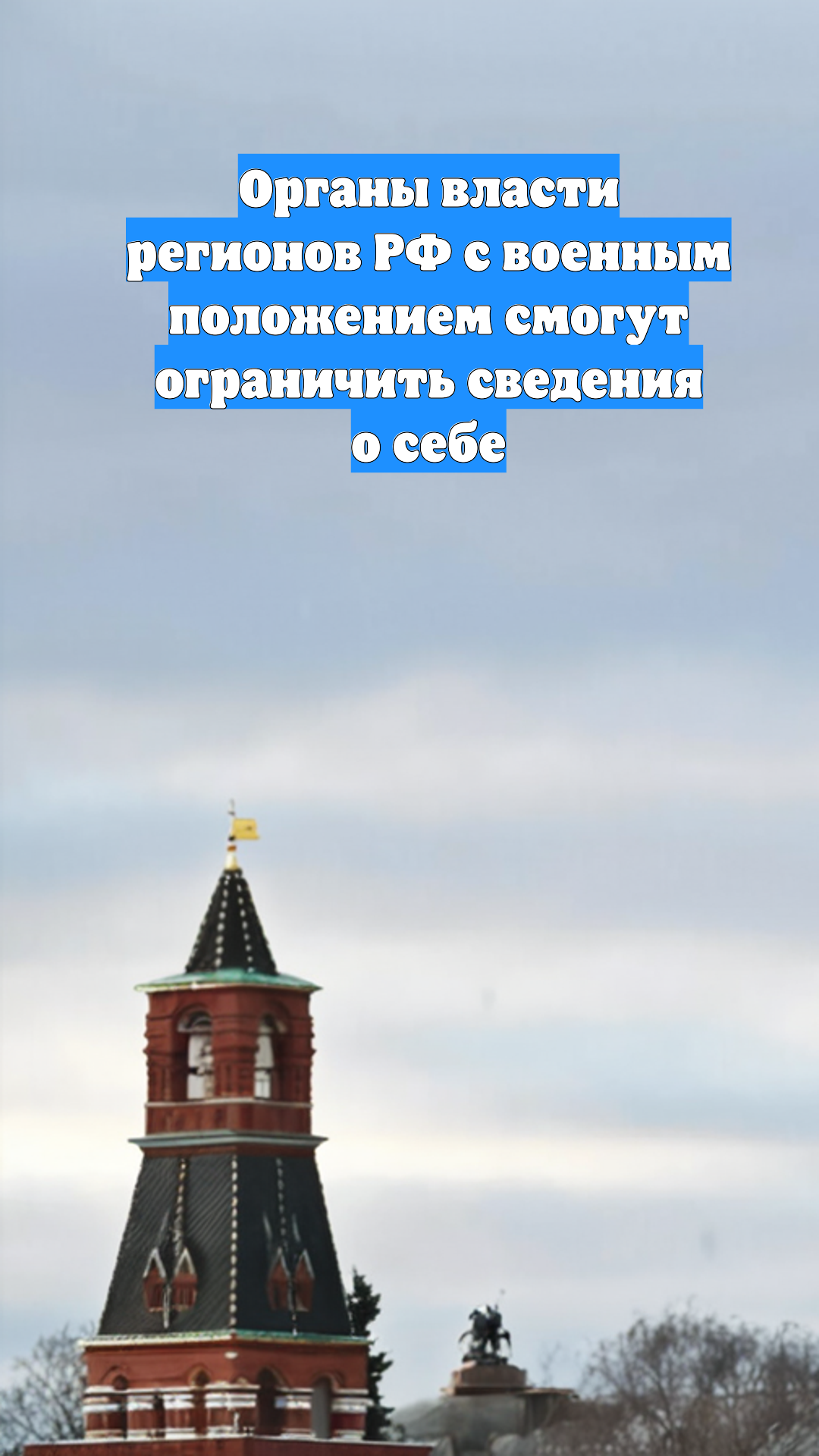 Органы власти регионов РФ с военным положением смогут ограничить сведения о себе