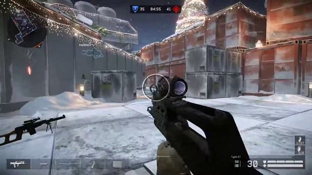 Warface :Новая нефтебаза(новый год)Игра с тайпом и отличным пистолетом беретта(новогодняя беретта!!