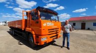 КАМАЗ 65117 бортовой.Отзыв нашего покупателя из г. Санкт Петербург от 26.05.2021 г.