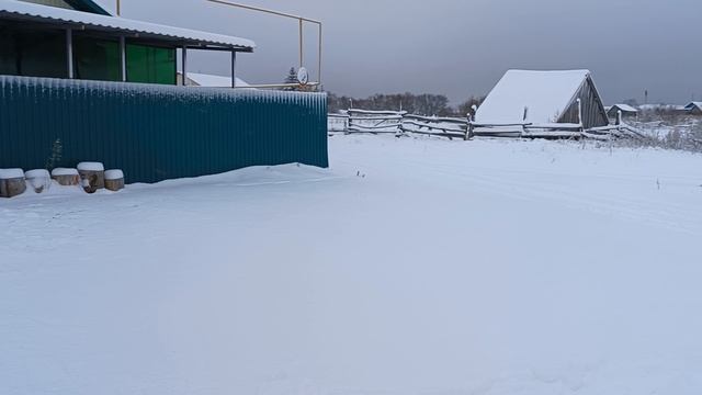 Пришла зима открывай ворота.