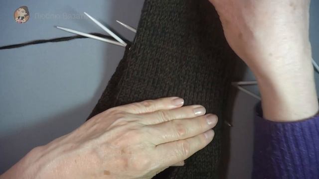Мужские тапочки на 2 спицах (размер 43/44/45) » Мастер класс для начинающих