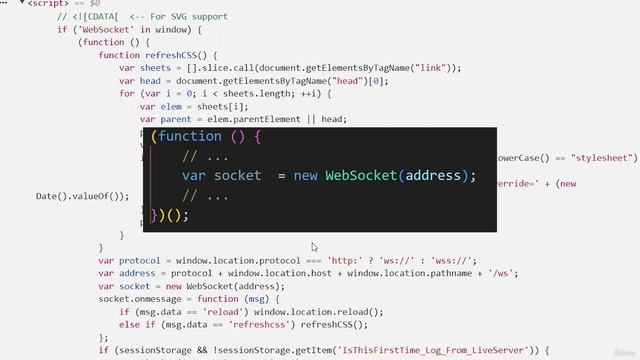 351. Fun lecture - examining Live Server WebSocket code