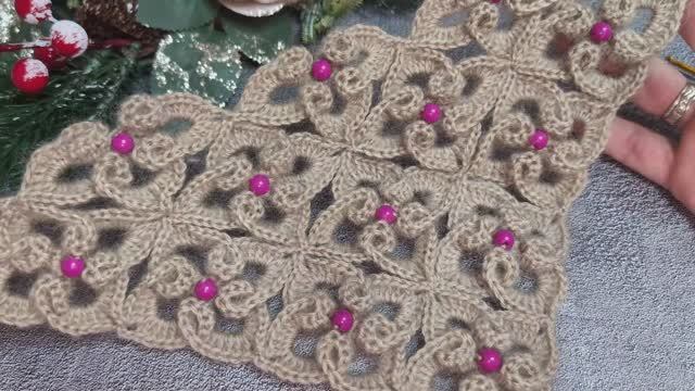 ✨Невероятная красота крючком из остатков ✨