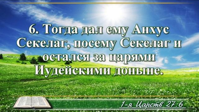 ВидеоБиблия Первая Книга Царств без музыки глава 27 Соколов