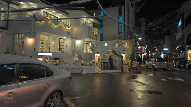 Romantic Winter Walk in Apgujeong Trendy Streets _ Seoul Night Tour