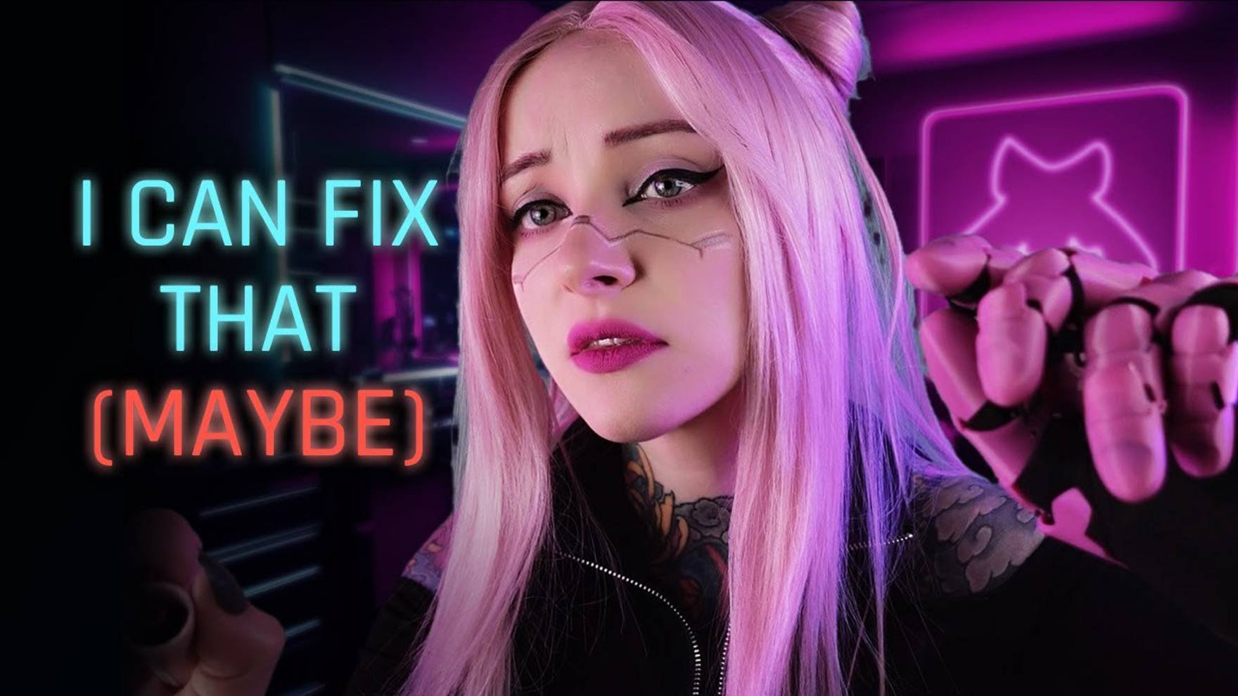 [AnnAnn ASMR] Mox Fix-Up After a Bar Fight // cyberpunk, night club, music next door