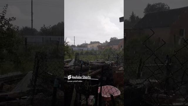 ЛИВЕНЬ ВТОРОЙ РАЗ ЗА ДЕНЬ!!!Shorts