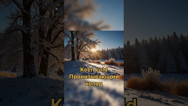 Слова на тему зима на английском языке. Простой английский язык.