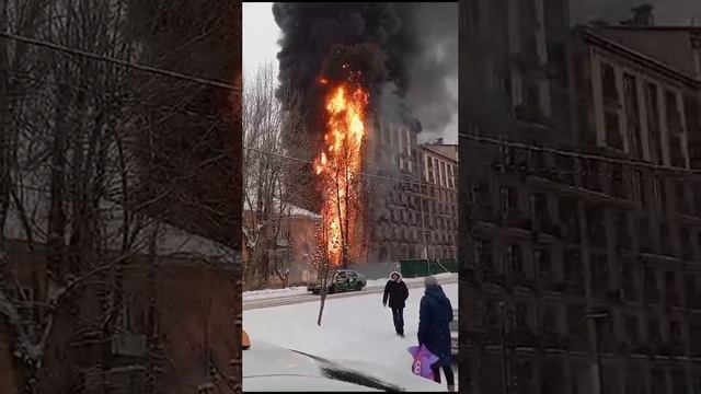 🔥В подмосковном Фрязино крупный пожар🔥