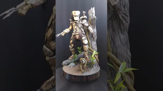 01-Predator Jungle hunter diorama