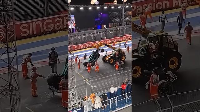 Что происходит в гонке Формулы - 1 после аварии #f1 #f12024