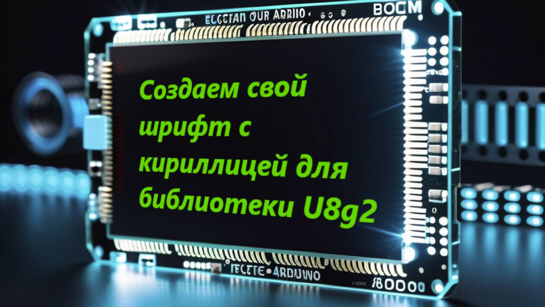 Создаем свой шрифт с кириллицей для графических дисплеев и библиотеки U8g2.