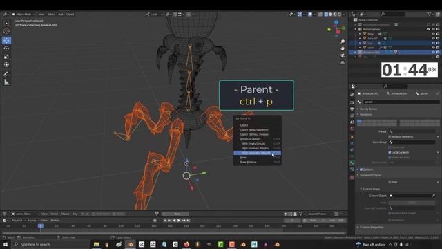 Blender - Completely Rigging A Character (5 MINUTES!)