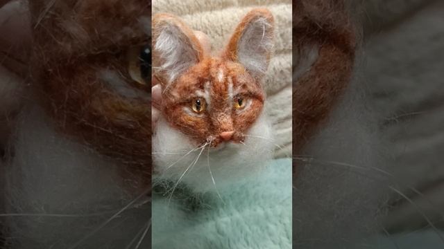 Брошечка-кошечка! Валяние из шерсти