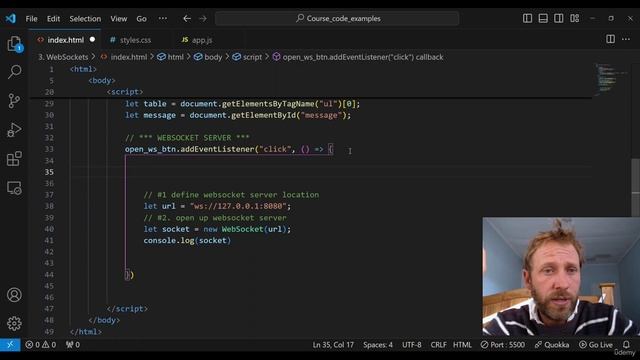 321. Project code - disable button when clicked, and add dynamic status update