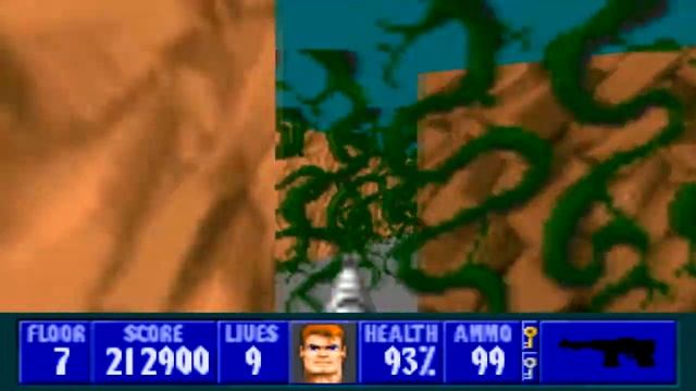 Let's play - Wolfenstein 3D - Episode 6 level 7 (Yet again a bugg f*cks it up)