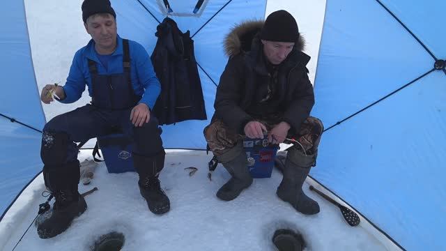 Зимняя рыбалка в Забайкалье. Озеро Шакша.