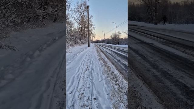 Уборка дорог в Маймаксе силами мду