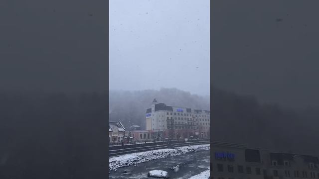 ☃️ Снежная обстановка на курорте Роза Хутор