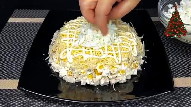 Салат Хризантема , красивый вкусный к Новогоднему столу . Ваши гости АХНУТ