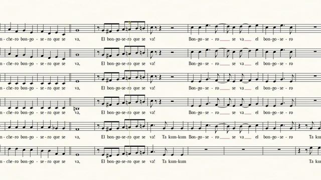 El Cumbancero - Soprano 2 - Original tempo (piano) by ACM coro