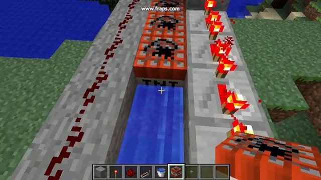 Пушка котороя стреляет динамитом в minecraft 1.0.0