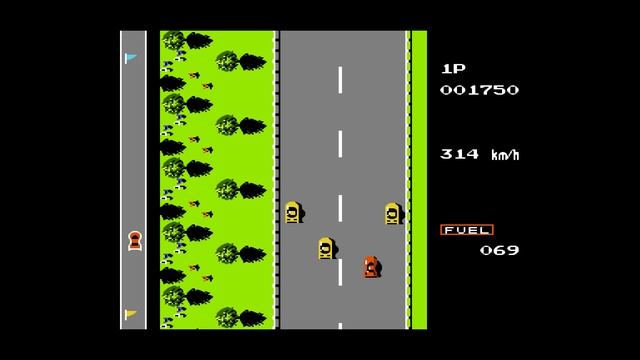 [NES] Road Fighter (1984) 58.7мб