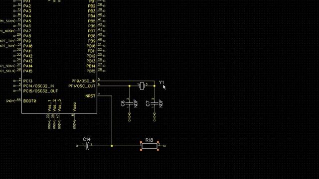 STM32 + Nokia1202 Разрабатываем схему и печатную плату.