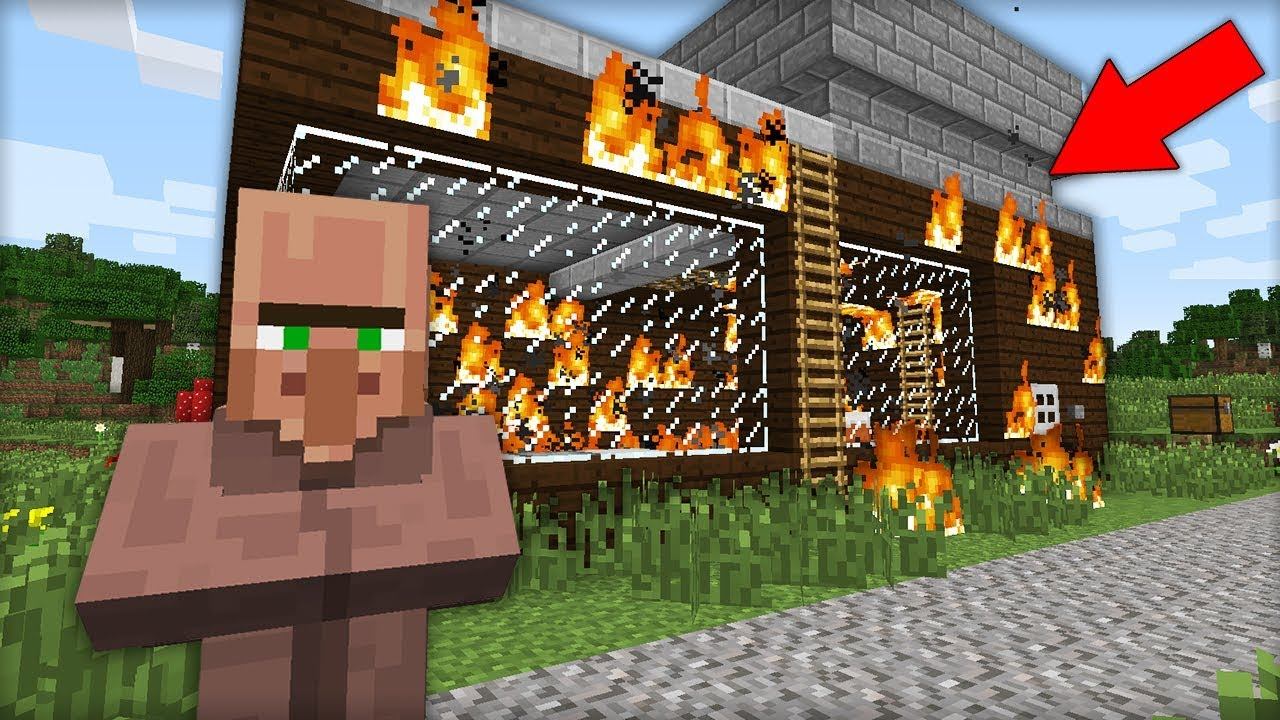 ЭТОТ ДЕРЕВЕНСКИЙ ЖИТЕЛЬ ПОДЖЁГ МОЙ ДОМ В МАЙНКРАФТ | Риколит Minecraft