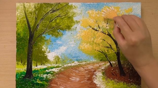 Как нарисовать Проселочную дорогу...