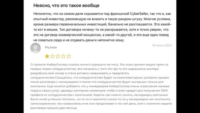 Франшиза CyberSeller (cyber-seller. ru): отзывы о компании Киберселлер, как вернуть деньги