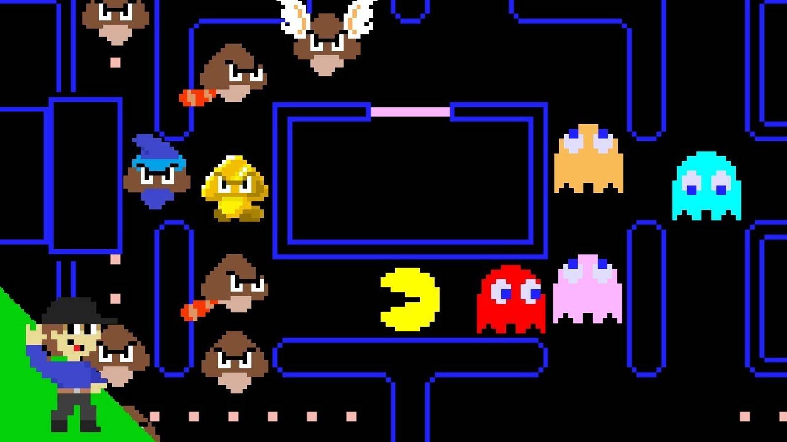 Повышение уровня: Гумбы вторгаются в мир Pac-Man