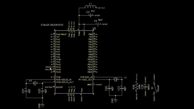 STM32F303 Разработка отладочной платы. Часть 1