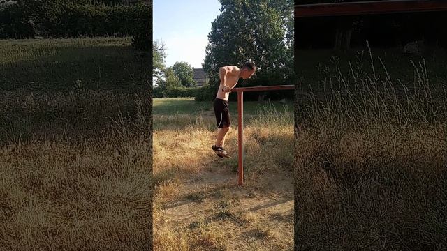 сгибание и разгибание рук в упоре на параллельных брусьях