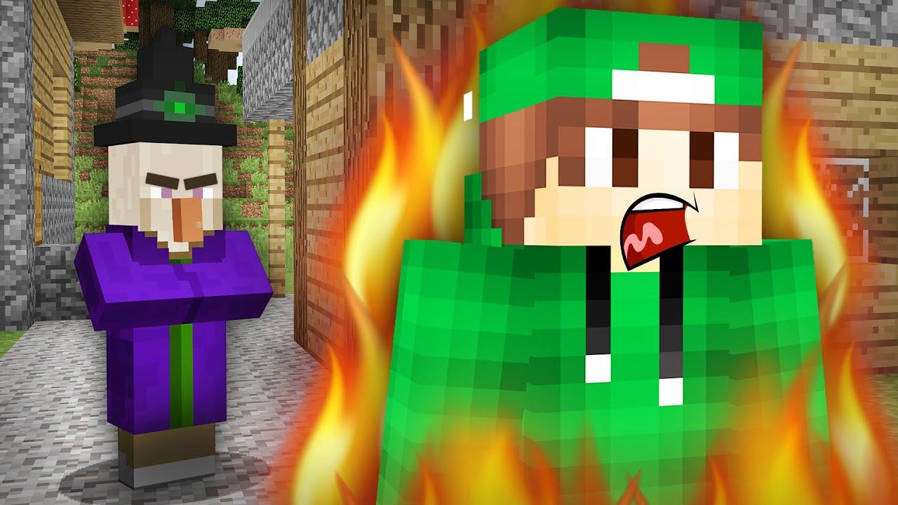 ЗА ЧТО ВЕДЬМА РАЗОЗЛИЛАСЬ НА МЕНЯ В МАЙНКРАФТ | Риколит Minecraft