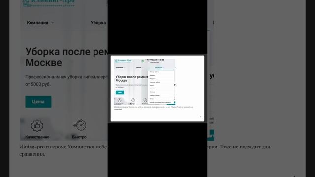 SEO химчистки   ищу аналичный сайт лидер