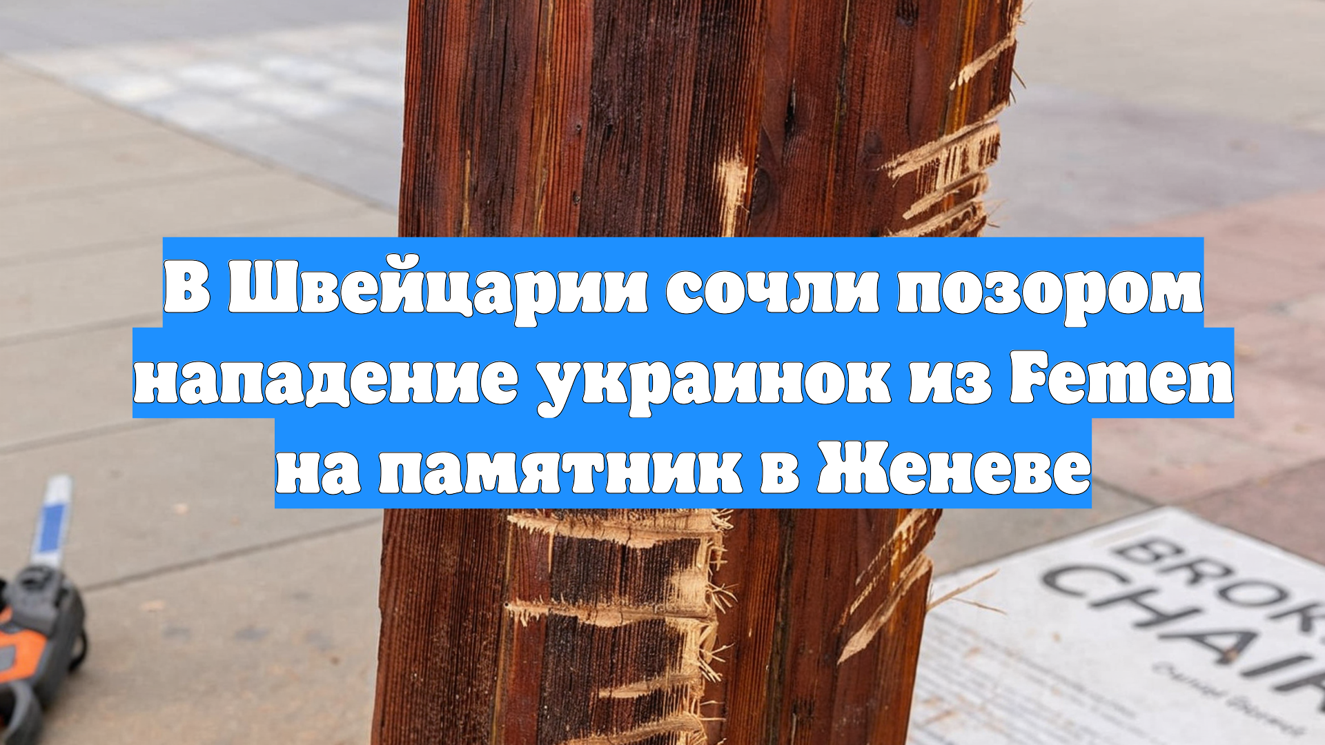 В Швейцарии сочли позором нападение украинок из Femen на памятник в Женеве